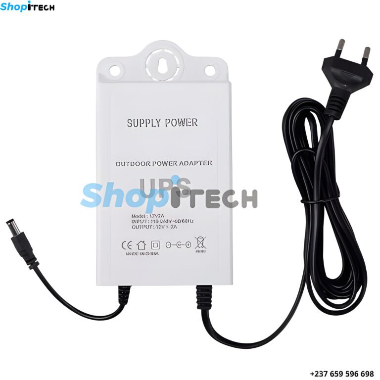 Alimentation sans Interruption 12 V-2 A pour WiFi, Routeur, Modem, Caméra de Sécurité, Mini UPS, Protection de Batterie de Secours, Prise UE(POWER OUTER)