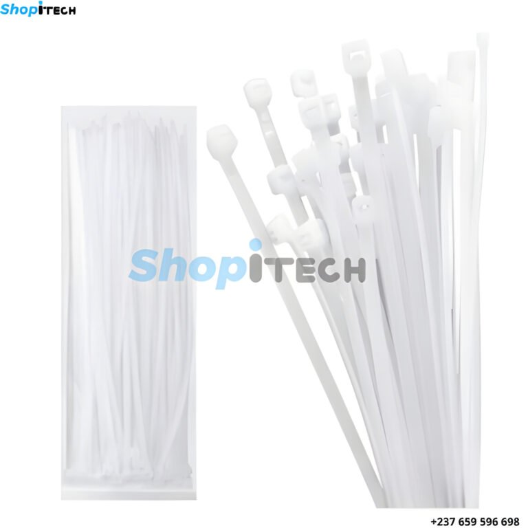 Collier Attache En Plastique NYLON CABLE TIE BLANC 5X300mm