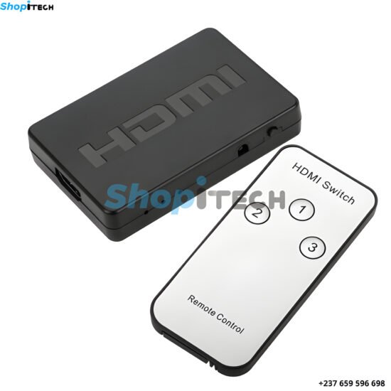 Commutateur HDMI 3X1 (SWITCH)  Avec Contrôle  Générique(Télécommande)