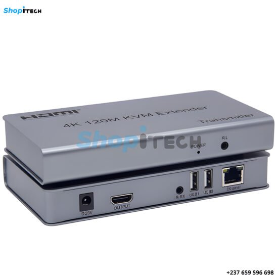 Extender 4K 120m HDMI par RJ45 Ethernet Cat5e Cat6 Câble Convertisseur TX RX Support USB Souris Clavier Extension