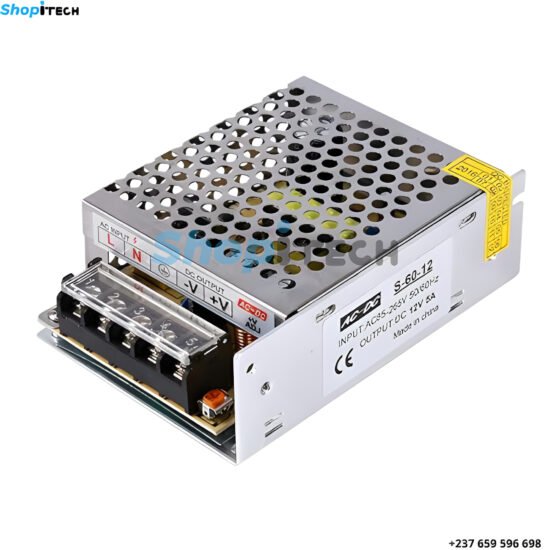 Alimentation AC-DC Power Supply Pour Système De Cameras Analogique 12V 5A