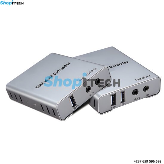 Extender 4K 60m HDMI par RJ45 Ethernet Cat5e Cat6 Câble Convertisseur TX RX Support USB Souris Clavier Extension