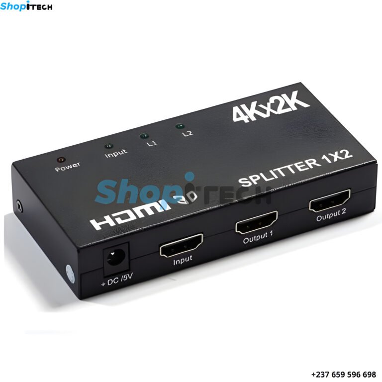 HUB Splitter HDMI 1×2 4K 1 entrée 2 sorties