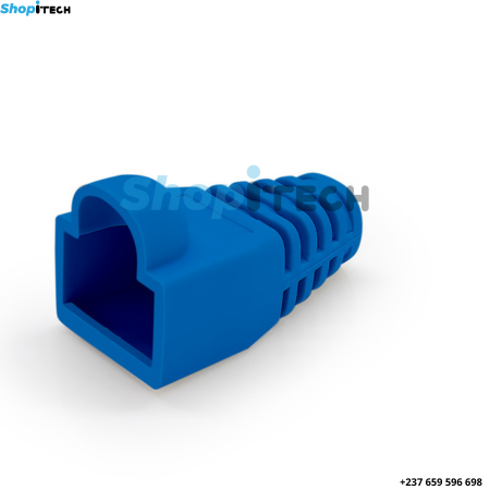 Manchon de protection pour connecteur RJ45 paquet de 100 colleur bleu