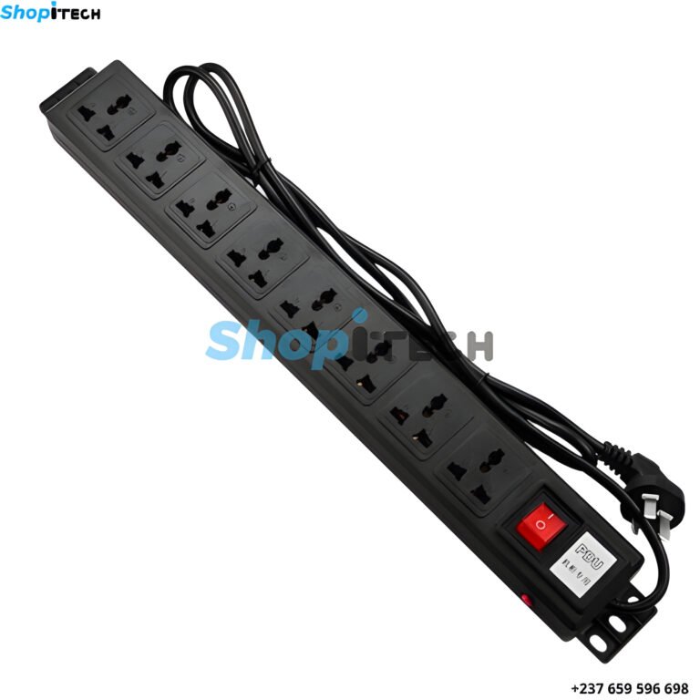 Rallonge Electrique Rackable 8 ports Americaines PDU