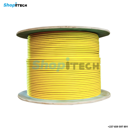 Rouleau câble réseau CAT6A Outdoor noir 500M – Câble Ethernet extérieur haute performance