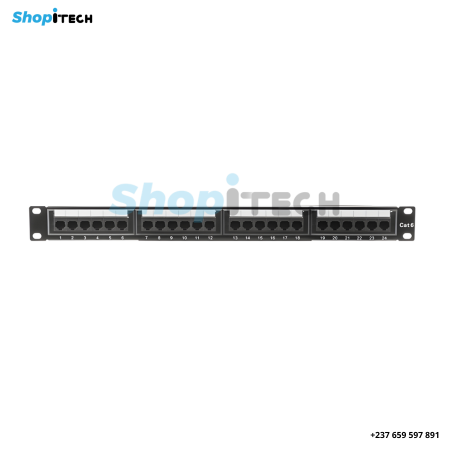 Patch Panel CAT6 24 Ports HLTD – Panneau de Brassage Réseau RJ45