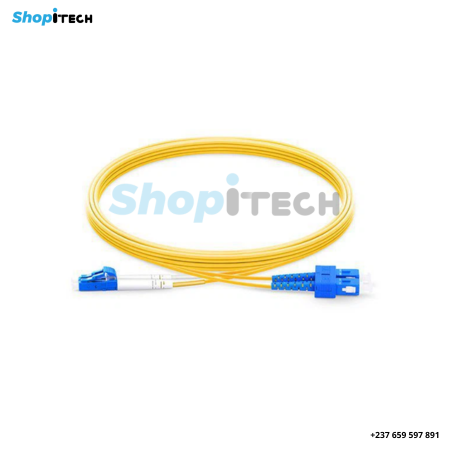 Fiber Patchcord LC/UPC – SC/UPC SM Duplex 2M Câble Fibre Optique