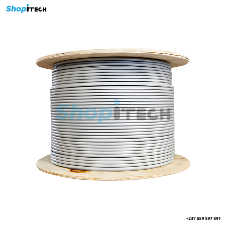 Rouleau câble réseau CAT7 Indoor 500M gris – Câble Ethernet
