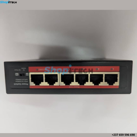 Switch SMART PoE 4 ports (4x 10/100 Mbps PoE Port)