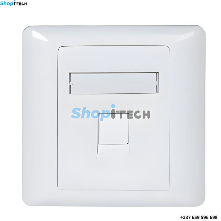 Prise murale Cat5e et CAT6 2ports RJ45 1 port couleurs blanche