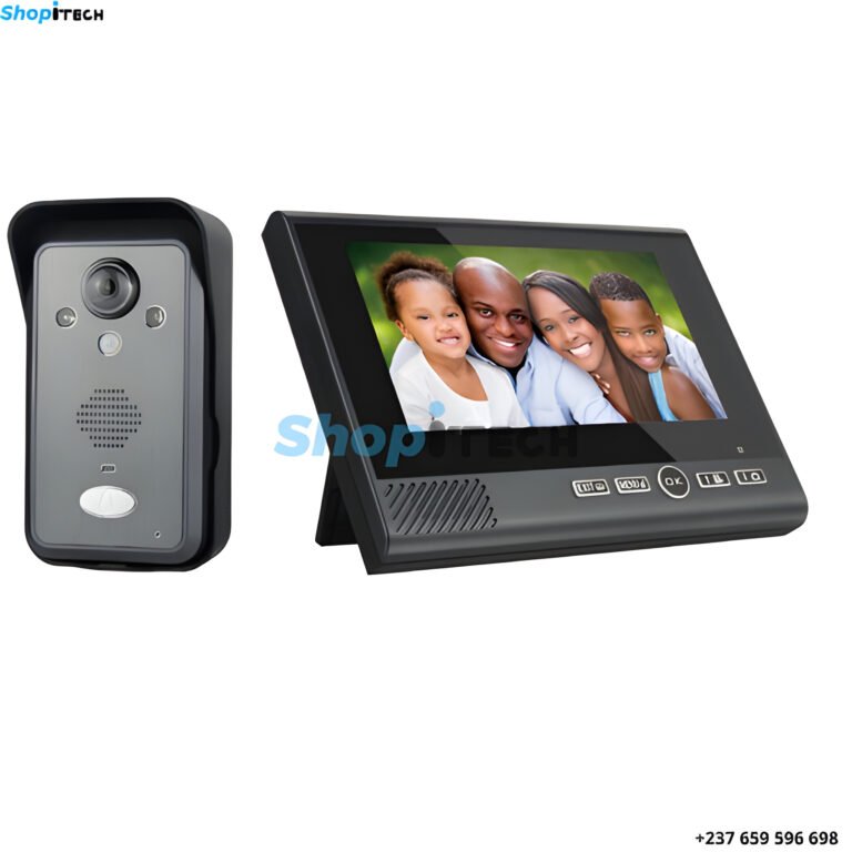 Interphone vidéo sans fil Déverrouille les portes Fonctionnement sans fil  1 caméras et 3 moniteurs Fonction d'enregistrement vidéo W-868C